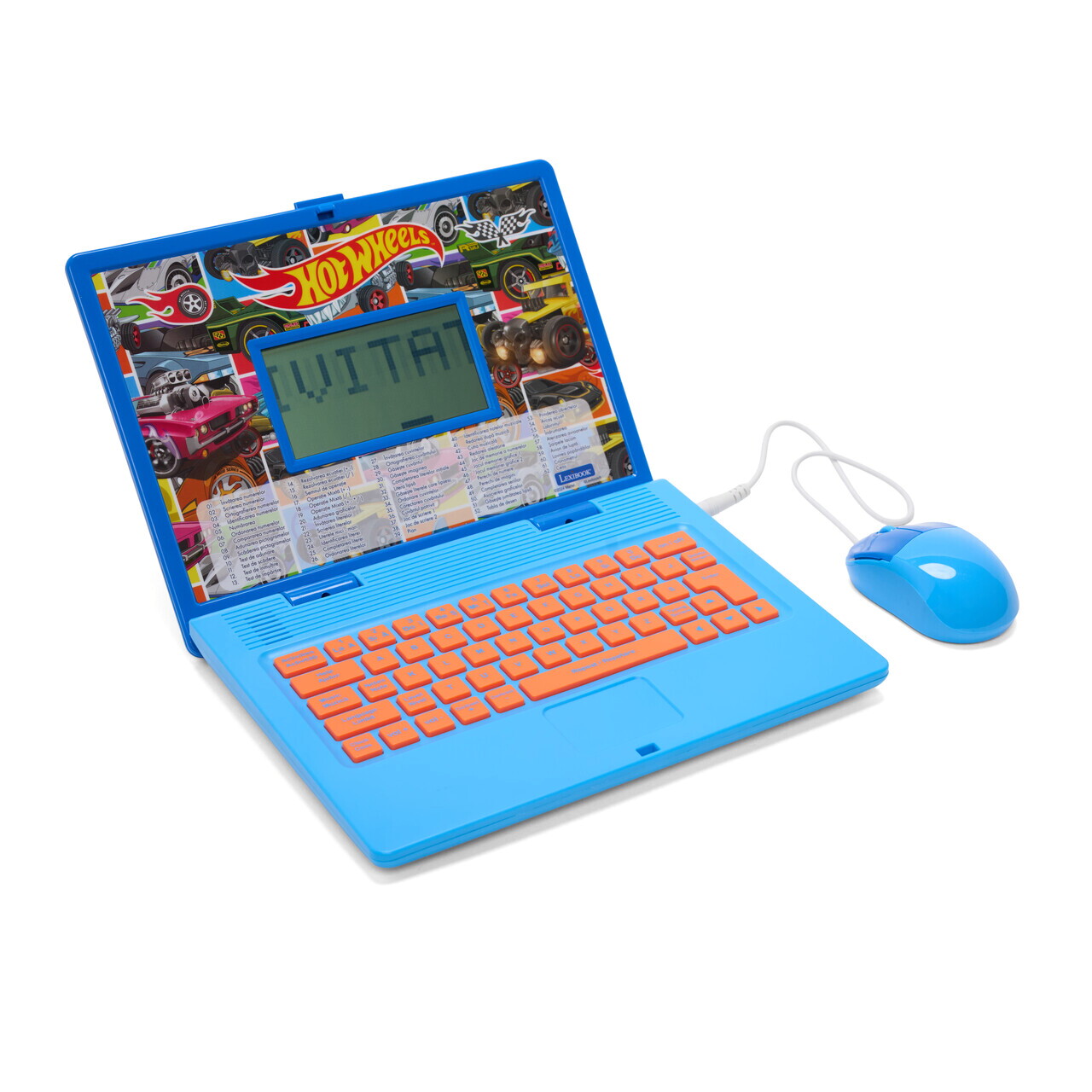 Laptop educational bilingv Ro/En pentru copii Hot Wheels, LEXIBOOK, 5.1x9.7 cm, albastru - imagine 5